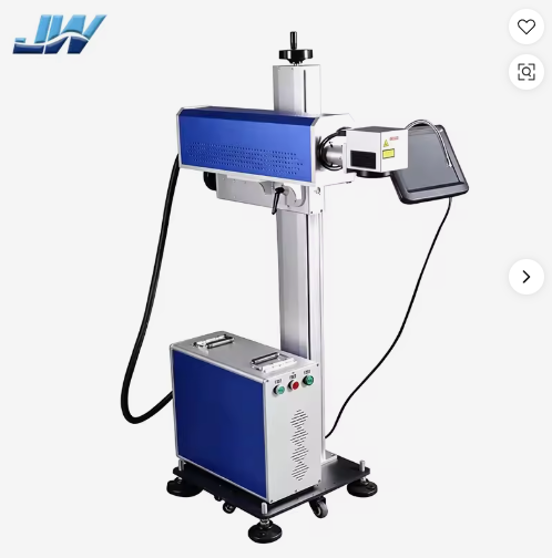 New High-Speed High-Precision Online Fiber Laser Engraver 20W 30W 50W Metal Plastic QR Code Date Batch Number Engraving